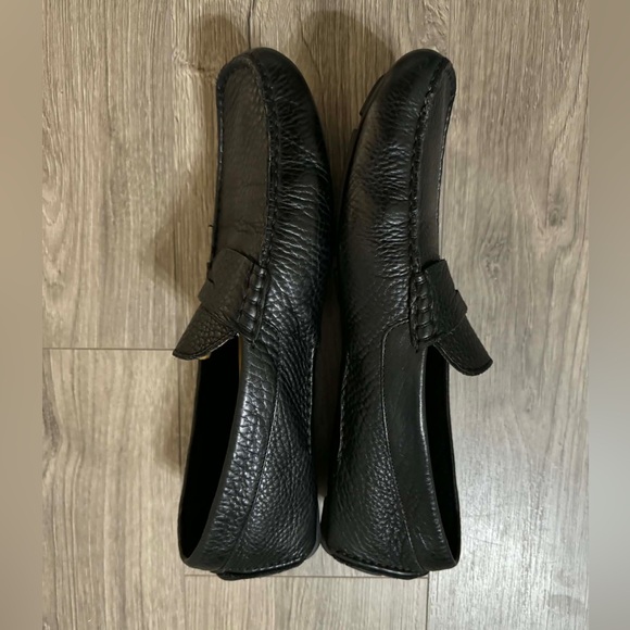 Cole Haan Textured Black Leather Loafers main image 2